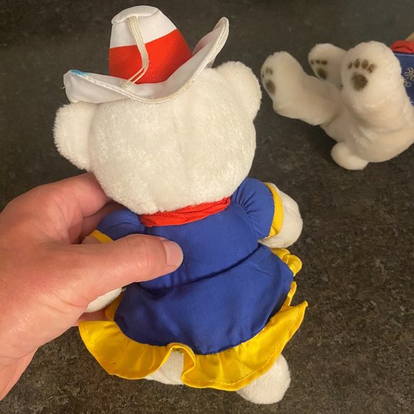Vintage 1988 Calgary Winter Olympic Hidy and Howdy Mascot Plush Toys - Picture 9 of 11